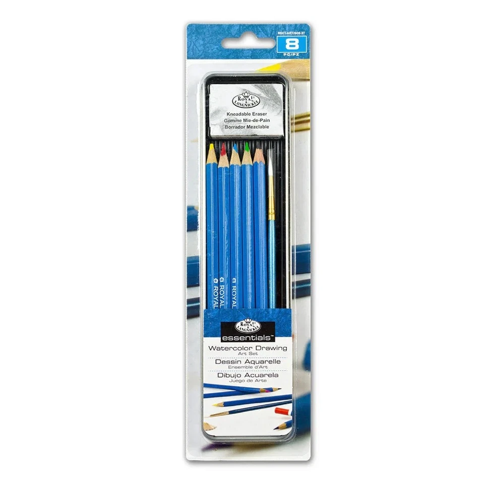 Royal & Langnickel Watercolor Pencil Set 8pc | Artist Travel Kit in Tin Case - image 1 of 1
