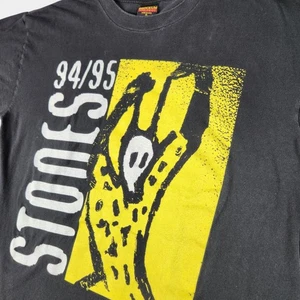 Camicia vintage Rolling Stones uomo extra large nera 94/95 Tour Brockum USA anni 90 - Foto 1 di 13