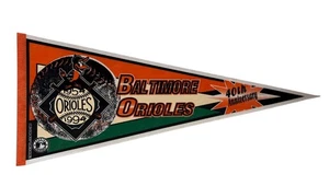 Baltimore Orioles 40th Anniversary Pennant 1954-1995 MLB - 30" Trench - Picture 1 of 9