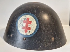 Steel helmet Casque steel helmet M32-34 Czech Czech Republic booty helmet - Picture 1 of 6