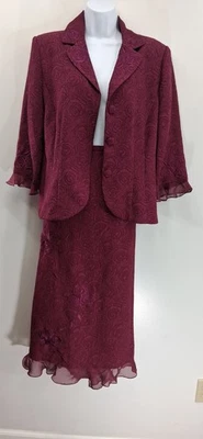 Plaza South Mujer 12 Blazer Midi Falda Carrera Vacaciones Iglesia Modesta Barbie  Foto 1 de 4