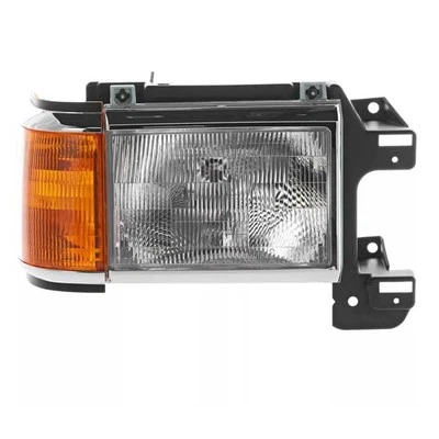 For 1988-1991 F-Super Duty Front Right Headlight Amber & Clear Plastic V - Image 1 of 4