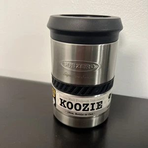 Edelstahl Koozie COLD 1 doppelwandig vakuumisoliert Subzero 12 Oz. schwarz - Bild 1 von 4