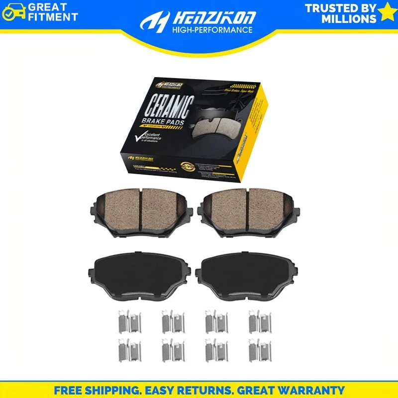 Pastillas de freno delanteras de cerámica y herrajes para Toyota RAV4 2001 2002 2003 2004 2005 Foto 1 de 4