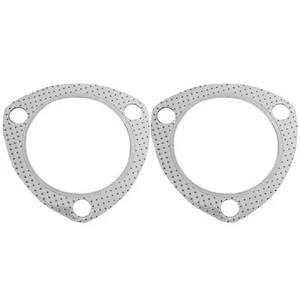 2PCS Guarnizione Scarico Auto, 3" 3-Bolt Tubo di Scarico Flangia Guarnizione con SS Fire Ri... - Foto 1 di 6