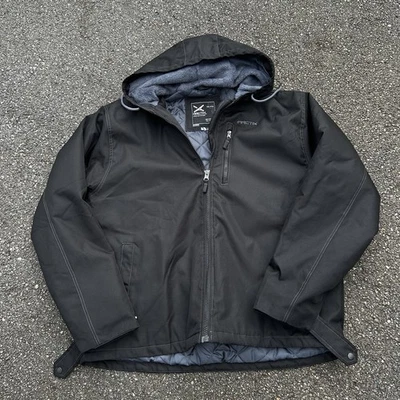 Chaqueta de Trabajo Arctix Tall Aislada Negra XXL 2TG TALL Forro Acolchado Polar Capucha Foto 1 de 4