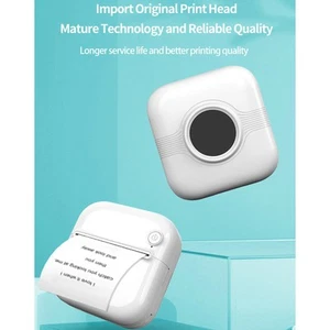 Portable Thermal Printer 1000mAh Type C Inkless BT Phone Printer For J FY - Afbeelding 1 van 24
