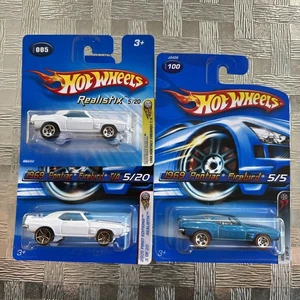 2005 Hot Wheels FE 1969 PONTIAC FIREBIRD T/A Short Card, FTE WHEELS & 2006 Blue - Picture 1 of 4