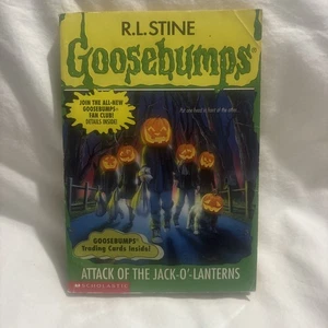 1st Print #48 Attack of the Jack O Lanterns Goosebumps Book 1996 R.L. Stine GUC - Imagen 1 de 15