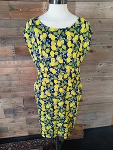 Vestido Boden Florrie Jersey Mujer US12P Limón Algodón Bolsillos Kitsch Cambio Midi - Imagen 1 de 19