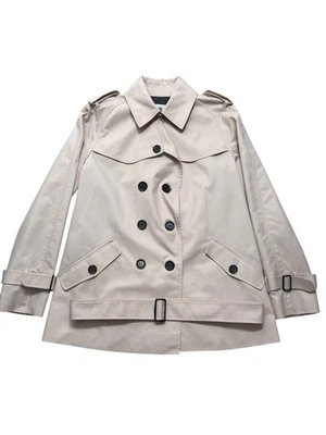 ⭐Chaqueta de trinchera COACH doble pecho rosa claro talla PEQUEÑA Foto 1 de 4