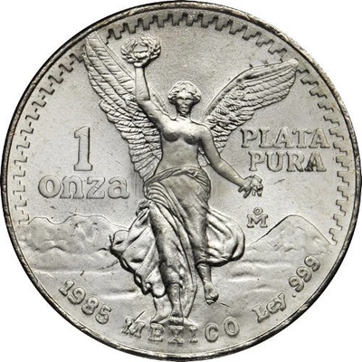 1985 1 oz Mexican Silver Libertad Coin - Image 1 of 2