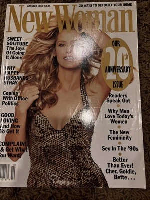 New Woman Magazine October 1990 Farrah Fawcett - Image 1 of 2