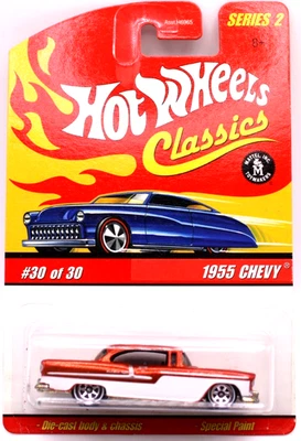 Chevy Bel Air SF Hot Wheels Classics Serie 2 #30 1955 naranja/blanco WL7spk's Foto 1 de 4
