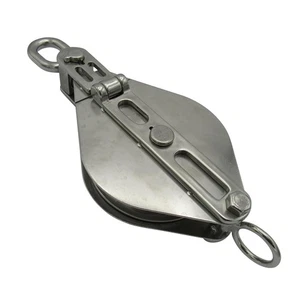 Bloque Snatch ojo giratorio acero inoxidable 125 mm (polea buje polea 3500 kg) - Imagen 1 de 8