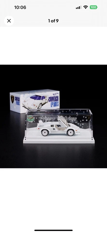 Lamborghini Countach LP 500 S 1982 Hot Wheels RLC (*✅100% PREVENTA CONFIRMADA*) Foto 1 de 1