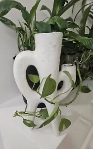 Toyo Japanese Mid Century Double Ikebana Toyo Vase 2 Spouts Cactus Shape - Picture 1 of 8