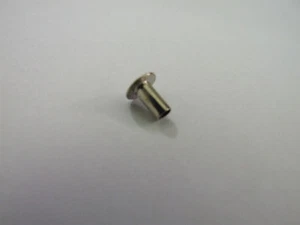 1000 x 5/16" No 9 Oval Head Semi-Tubular Mild Steel Nickel Plated Rivets Leather - Picture 1 of 8