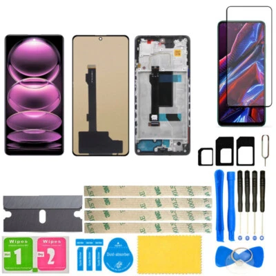 Substituição de conjunto digitalizador tela sensível ao toque tela LCD tela LCD para Xiaomi Poco X5 Pro - Imagem 1 de 4