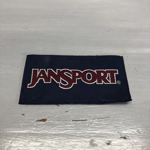 Vintage Jansport Stoff Patch Rucksack USA rot marine groß 2” x 3 1/2” zum Aufnähen - Bild 1 von 3