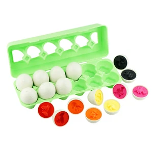 Dimple 12 Match & Play Dinosaur Matching Egg Easter Toy with Holder for kids - Picture 1 of 9