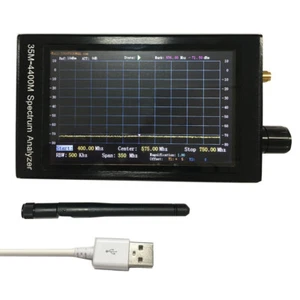 Analizzatore di spettro semplice portatile 35M-4400 MHz sorgente segnale RF + batteria + LCD - Foto 1 di 8