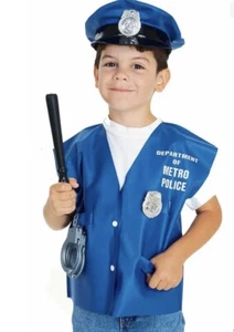 Kids Police Costume Accessory Policeman Cop Halloween Fancy Dress Kit - Picture 1 of 1