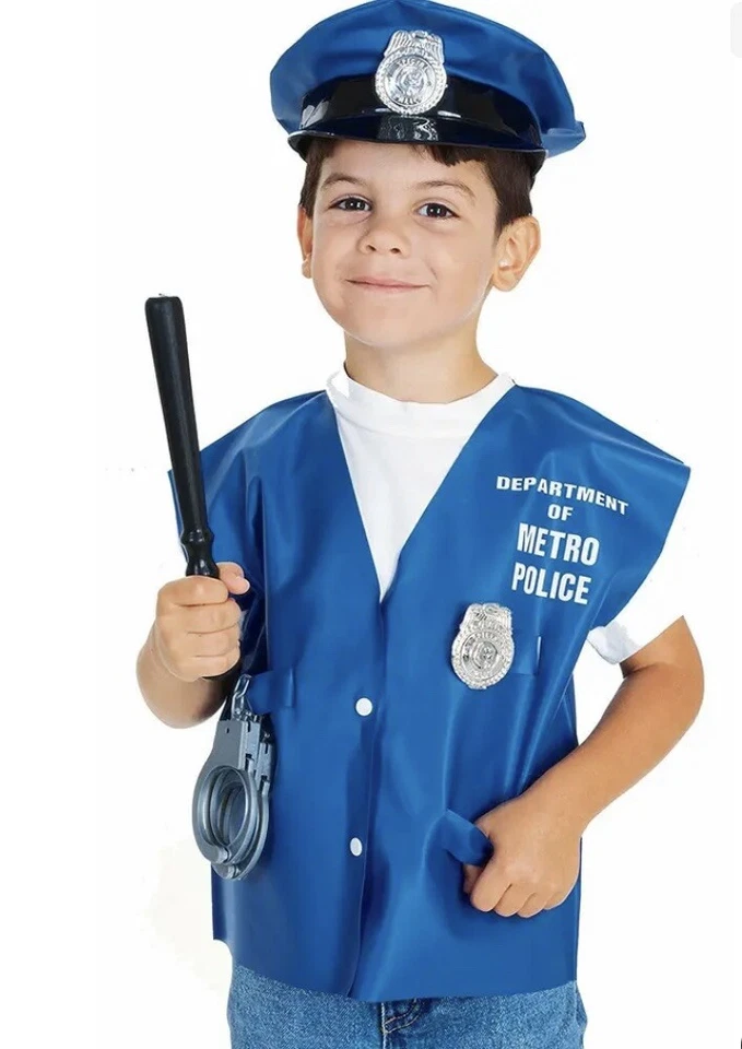 Disfraz de policía para niños accesorio policía policía Halloween disfraz kit Foto 1 de 1