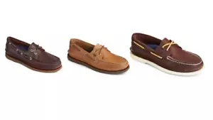 Zapato Barco Sperry Hombre Auténtico Cuero Original - 3 Colores, Talla 6-13 - Imagen 1 de 36