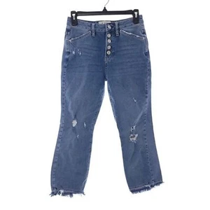 We The Free Damenjeans Größe 26 Used-Look Blau Knopfleiste - Bild 1 von 11