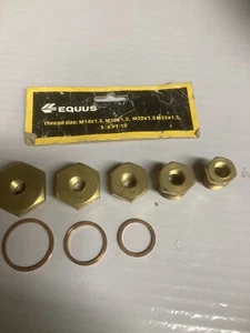 EQUUS BRASS ADAPTER FOR ELECTRIC OIL/WATER GAUGE FOR JAPANESE CARS - Picture 1 of 3