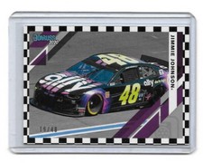 2020 Panini Donruss Racing NASCAR BLACK NUMBERS Jimmie Johnson 19/48 RARE $$$