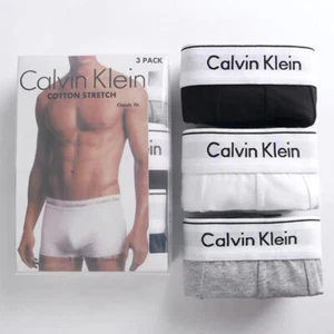 NEW 3PCS CALVIN KLEIN MENS BOXERS TRUNKS SEVERAL CLASSIC FIT CK S - XL GIFT