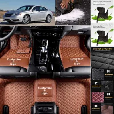 For Chrysler 200 Car Floor Mats Custom Luxury Waterproof Auto Liners Carpets Foto 1 de 4