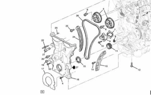 GENUINE NEW HOLDEN CRUZE 2017-2018 1.4L PETROL ENGINE FRONT COVER - Picture 1 of 3