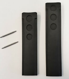 Original Tissot PRS-516 Model # T100417A/ T100430A Black Rubber Watch Band Strap