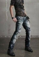 NWT! BUCKAROO Men's Indigo Walker Jean Patch Skinny & Baggy Fit Jeans! Size W 34