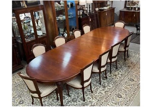 French Louis XV Oak Dining Table Antique WITH EXTENSIONS (Unused since purchase) - Picture 1 of 2