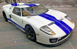 FORD GT carrozzeria auto RC verniciata personalizzata 1/10 OnRoad HPI/4Tec2.0/V100/RDS/200 mm - Foto 1 di 3
