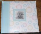 New MCS MBI Baby Boy Scrapbook Photo Album Blue Bubble Design 12x12 pages Infant