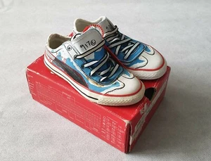 Puma 917 Kids Red White and Blue Double Laced Low Trainers UK Kids Size 11 EU 29 - Picture 1 of 12