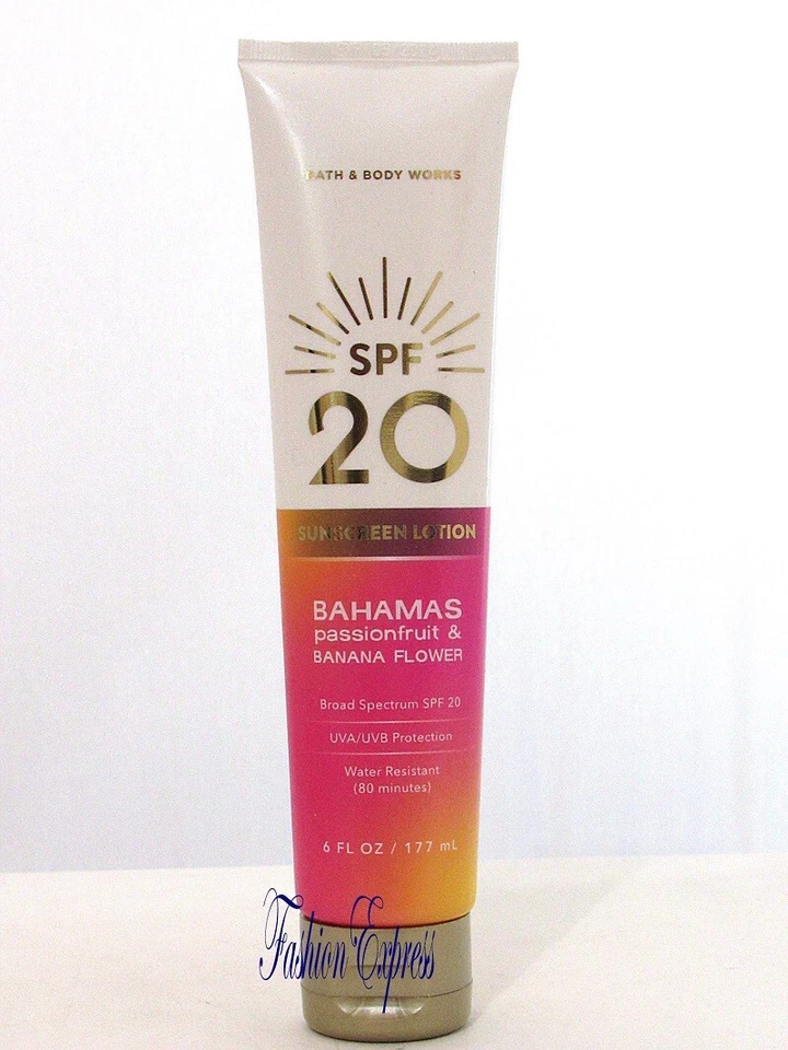 BATH & BODY WORKS BAHAMAS MARACUYÁ Y FLOR DE PLÁTANO SPF 20 LOCIÓN PROTECTOR SOLAR Foto 1 de 1