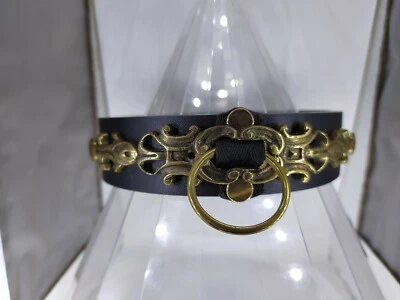 Collier ras de cou anneau domination fait main unique soumise bondage Sex BDSM - Photo 1/4