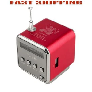 TD-V26 Mini Radio FM Digital Portable Speakers with Receiver MP3 Music Player - Zdjęcie 1 z 10