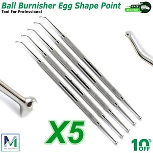 Dental Ball Burnisher 27/29 Ovoid Amalgam Composite Filling Instruments Lab 5Pcs - Picture 1 of 5