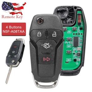 For 2013 2014 2015 2016 2017 Ford Fusion Keyless Remote Flip Key Fob N5F-A08TAA - Picture 1 of 7