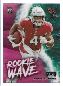 Rondale Moore 2021 Panini Playoff Rookie Wave Pink Prizm Arizona Cardinals RC - Imagen 1 de 2