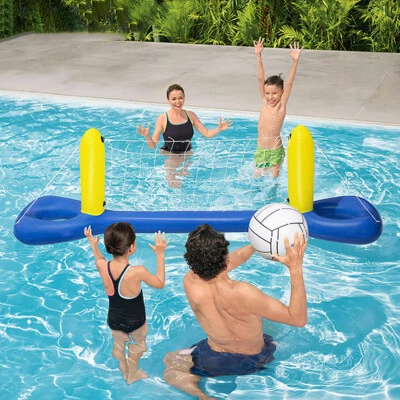 Inflatable Floating Swimming Pool Toys Volleyball Game Water Volleyball Net - image 1 of 4