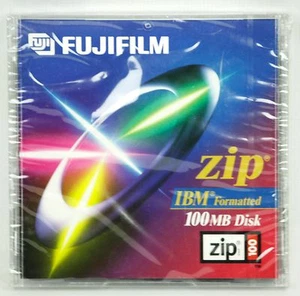 New NOS Factory Sealed Fuji Fujifilm Zip Disk 100 MB IBM Formatted  FREE SHIP - Picture 1 of 3