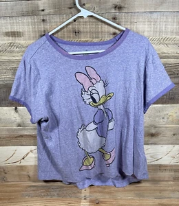 Disney Daisy Duck lila Damen Junior (XL) T-Shirt Baumwolle Kurzarm Tee Oberteil - Bild 1 von 3